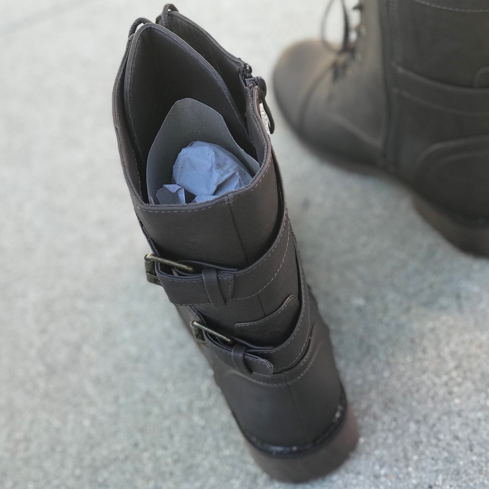 1 left! Nature Breeze Brown Military Combat Boot - Picture 7 of 7